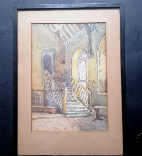 Antikes aquarell gemälde - aquarell,