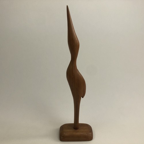 Holz teak vogel reiher - vogel, kranich