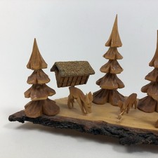 Szene im Wald Tannen Rehe Reh